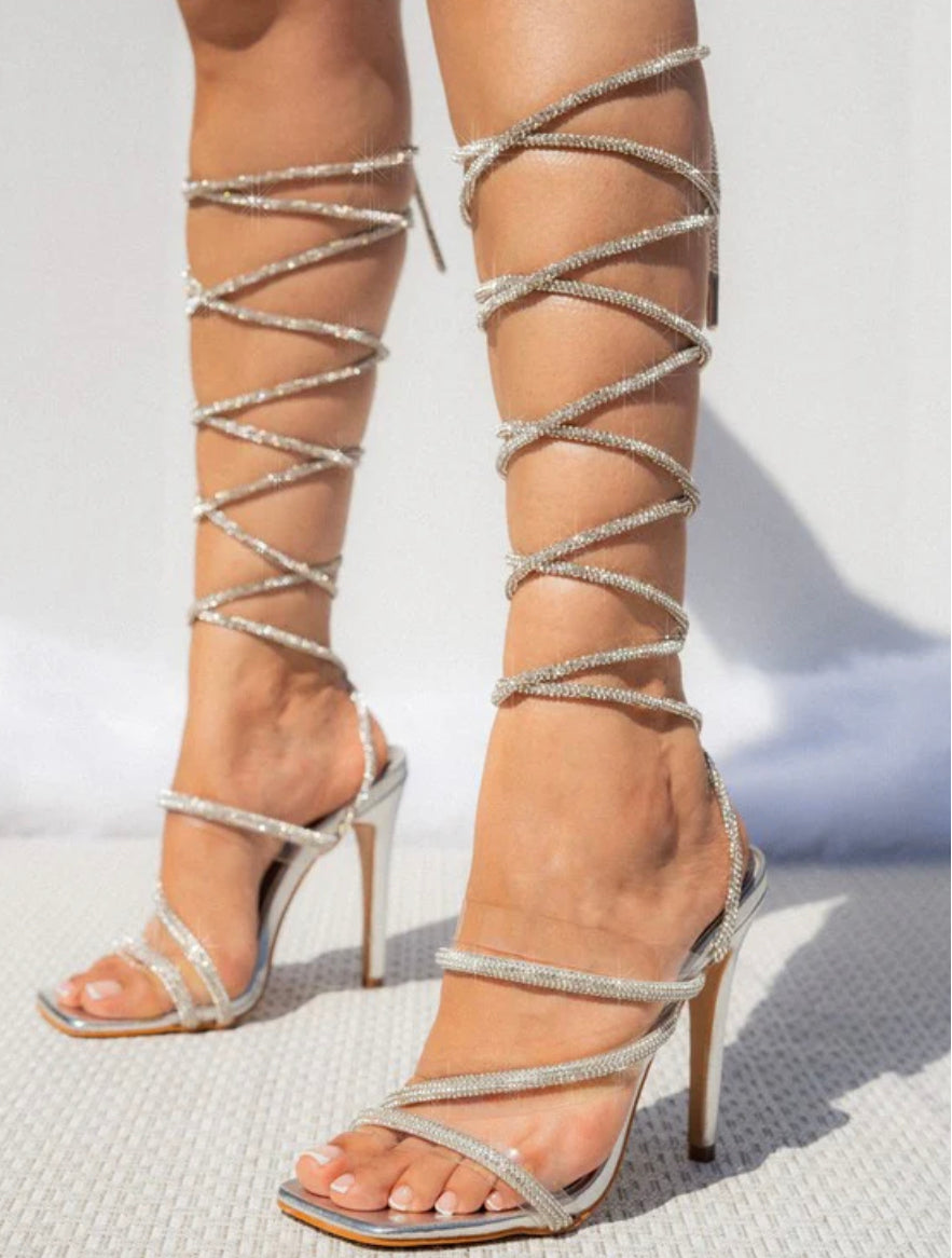 Amy Silver Heel